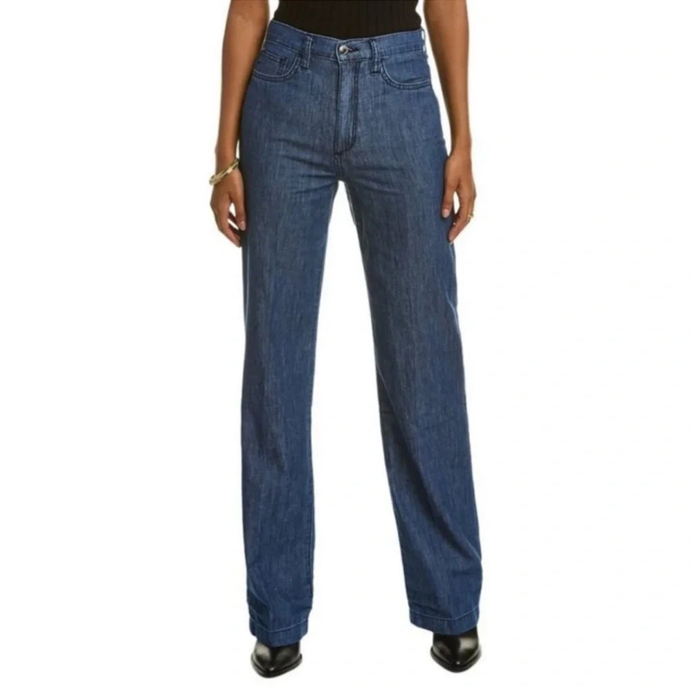JOE’S Coralie Chambray High Rise Wide Leg Size 32